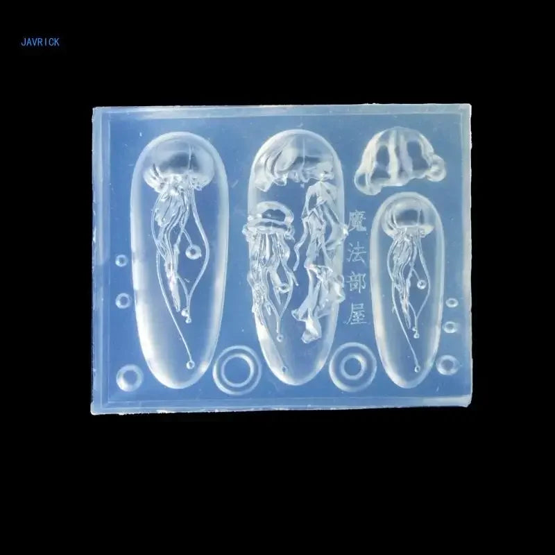 Creative Jellyfish Art Moulds Silicone Dropper Mold Decoration Molds Unique Manicures Moulds Silicone Material