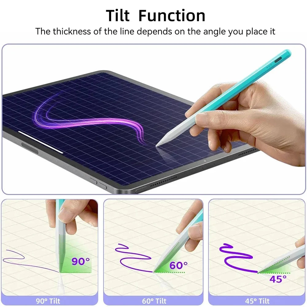 Stylus Pen for Apple Pencil 1 2 iPad 10th 9th 8th 7th 6th Air 5th 4th 3rd Generation Pro 12.9 11 inch Mini 6 5 Palm Rejection