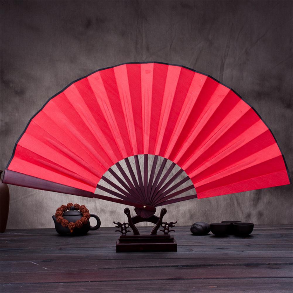 10/13 inch Folding Fan Hand Silk Cloth DIY Chinese Folding Fan Wooden Bamboo Antiquity Folding Fan DIY Calligraphy Painting