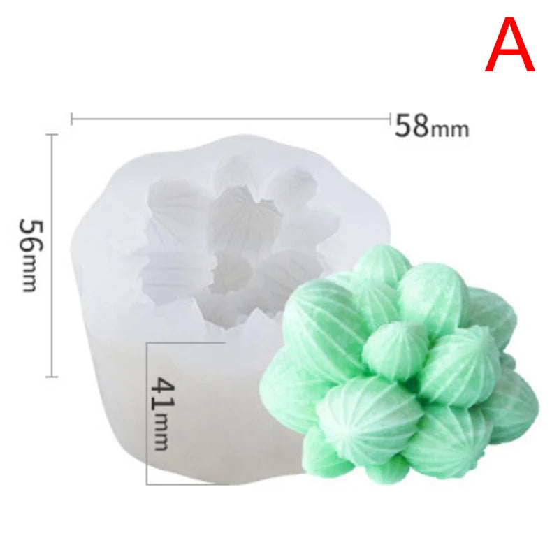 DIY Succulents Cactus Plants Silicone Epoxy Resin Mold Handmade Craft Mould