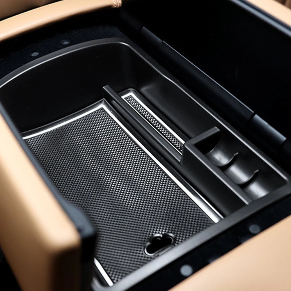 For Genesis GV80 Console Tray Multi-purpose Storage Box Organizer Automobiles Stowing Tidying