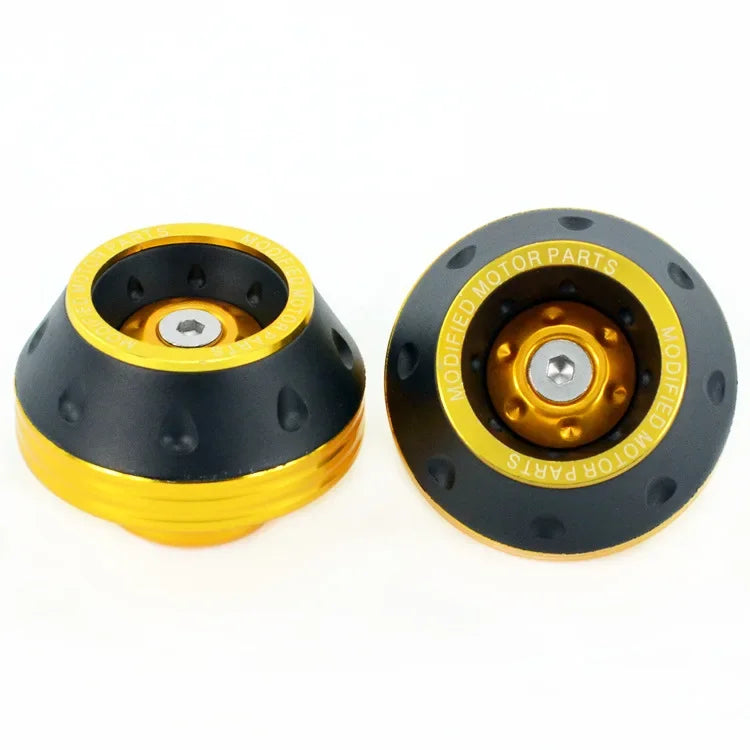 4PCS Universal Motorcycle Wheel Protection Crash Pad Motorbike Crash Protectors Alloy Motocross Falling Front Fork Slider Cups