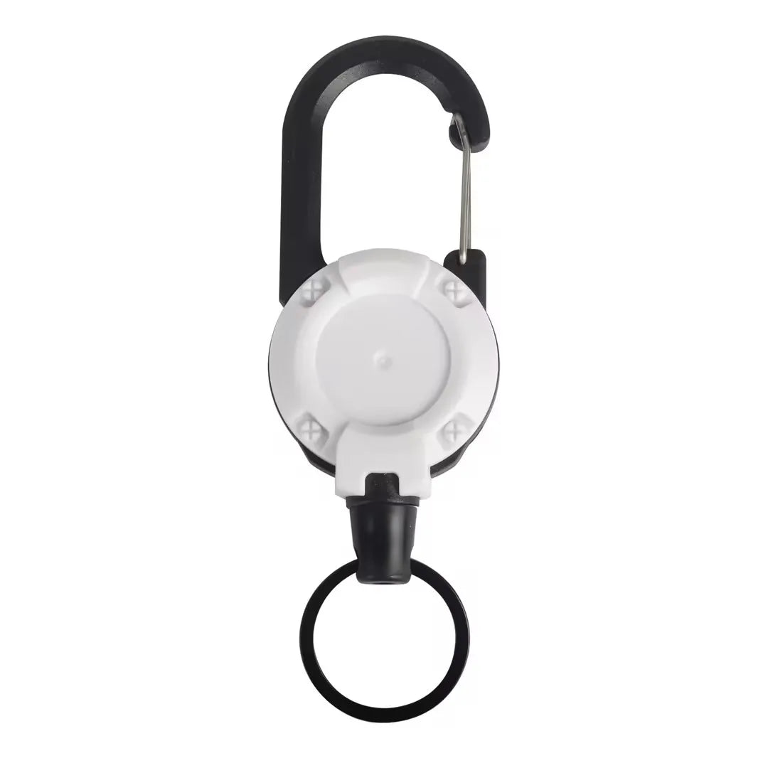 Retractable Keychain Wire Rope Elastic Pull Rope Easy Pull Buckle Anti-lost Extension Cord High Rebound Easy Pull Key Chain