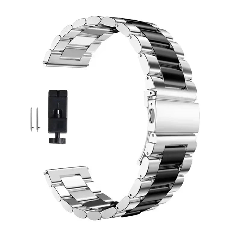 22mm 20mm Metal Band for Samsung Galaxy Watch 7 6 5 4 40mm 44mm 46mm 5Pro 45mm Stainless Steel Strap for Amazfit Bip Huawei GT4.