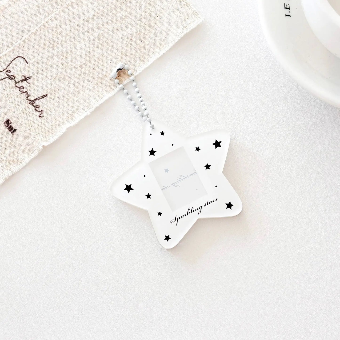 Star one inch certificate photo acrylic star follower small card card sleeve card brick card sleeve