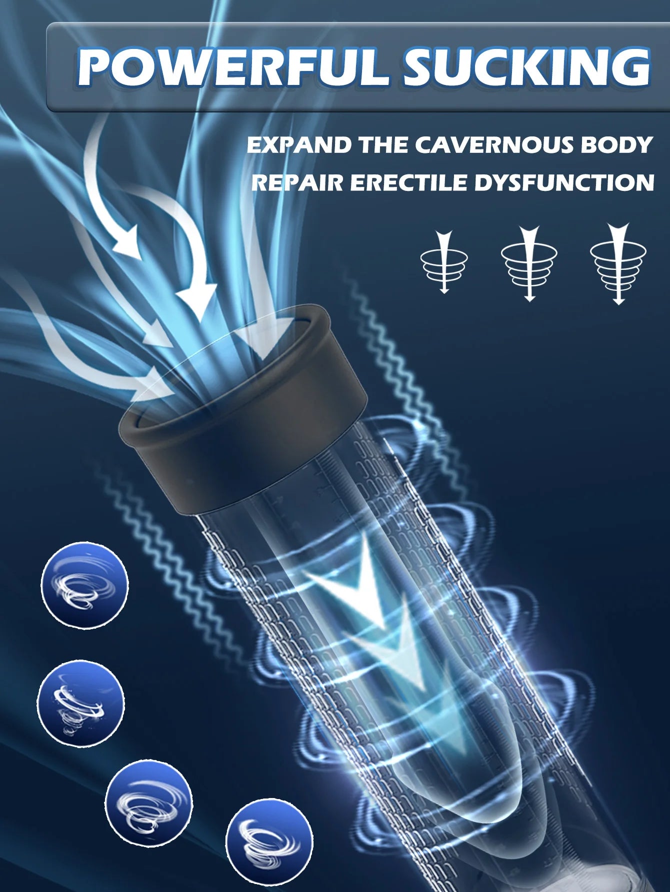 Electric Penis Pump Sex Toys for Men Penis Extension Automatic IPX7 Penis Water Pump Penis Enlargement Dick Erection Penis Train