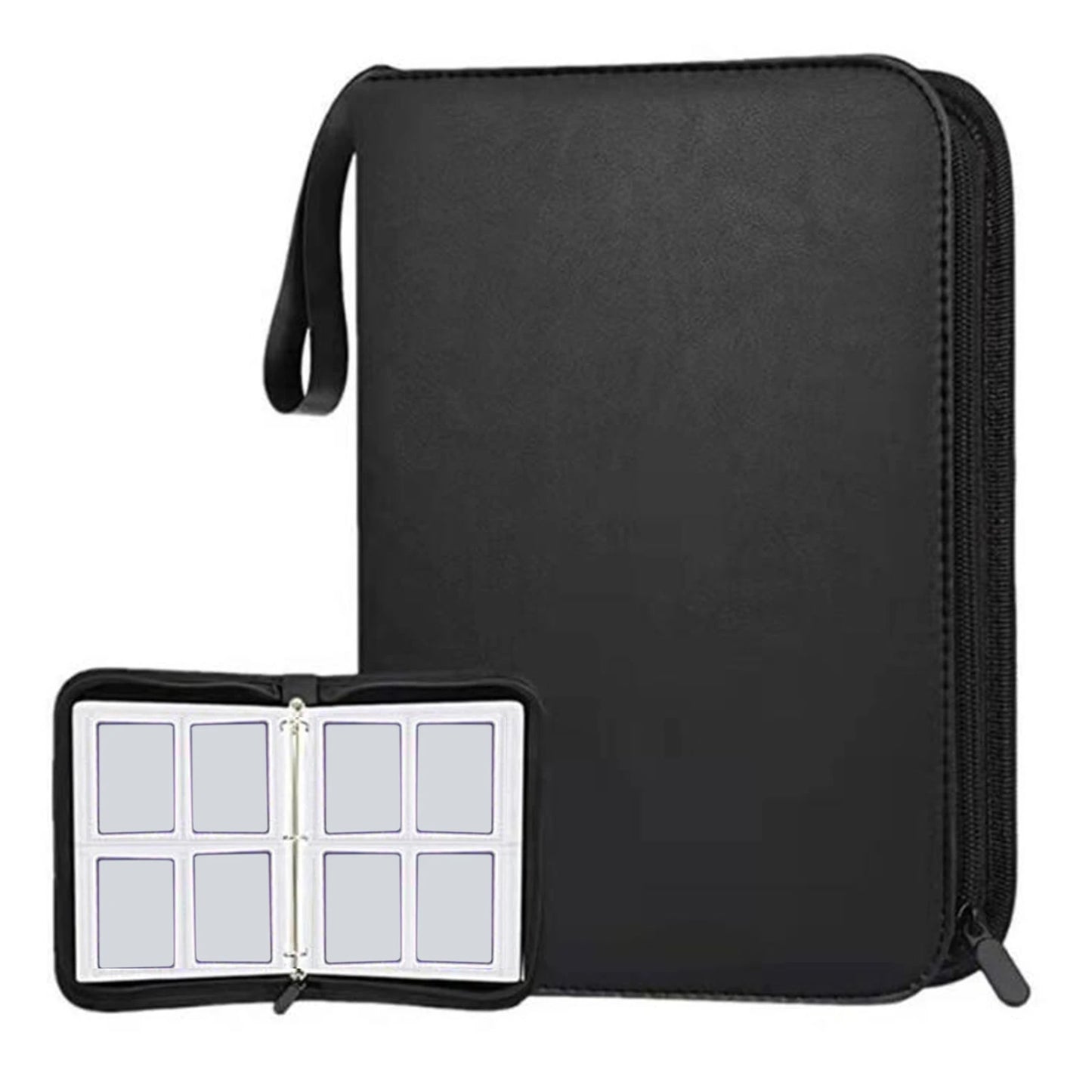Durable 400 Double Sided Album Holder Organizer Display Gathering Card Toy Zip 400 Cards Album Display Holder for Sports Cards