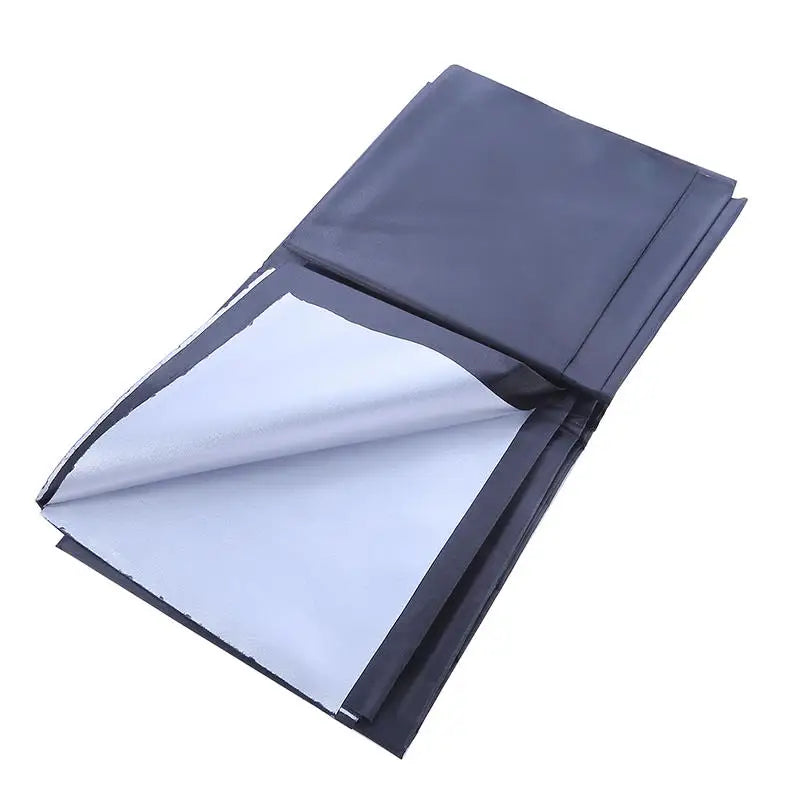 100% Blackout Curtain Removable Portable Travel DIY Blocking Window Film For Living Room Home Non-perforate No Drill Black Cloth