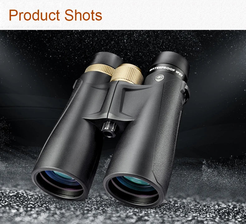 Shuntu Powerful 10x50 12x50 Binoculars HD Long Range Professional Optics IPX7 Waterproof FMC Coating BAK4 Telescope For Hunting