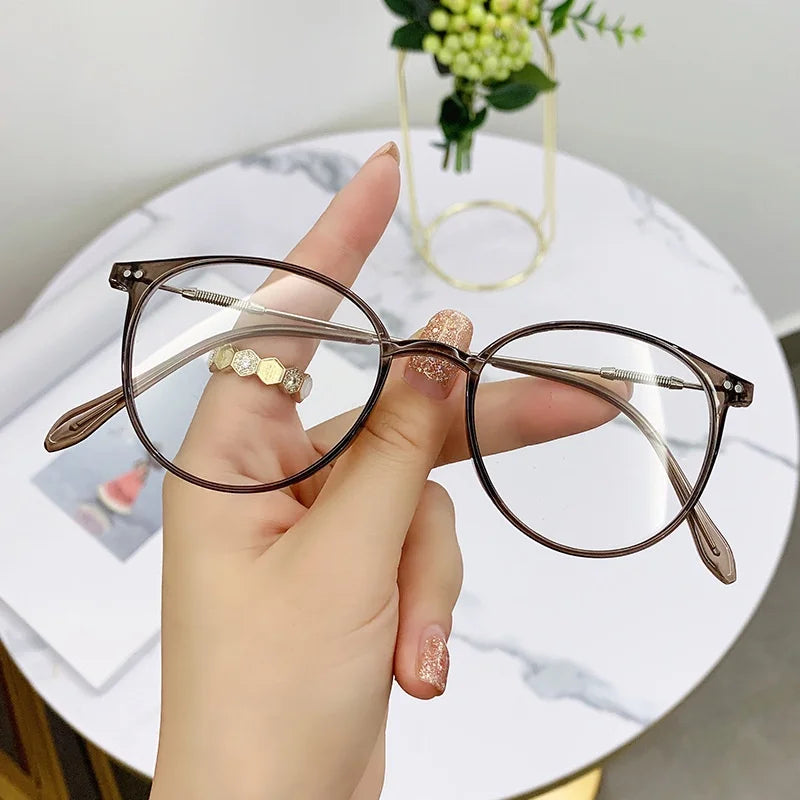 Korean Women Lady Students Anti-Radiation Glasses Computer Eyewear
