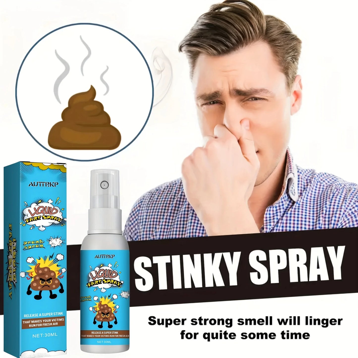Funny Fart Spray Gas - Real Smelling Fart Gas for Pranks,Parties & Gag Gifts-Long-Lasting Stinky Spray Suitable,Novelty Joke Toy