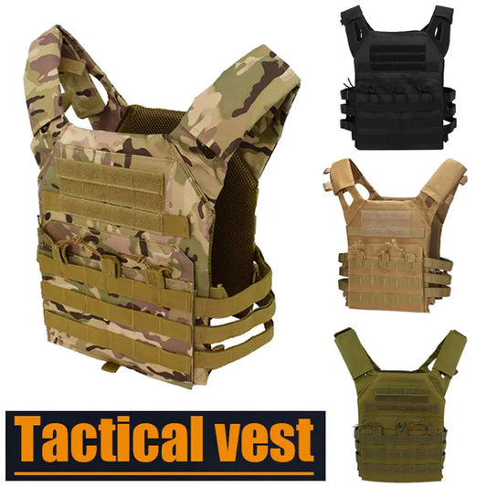 Nylon Tactical Vest Body Armor Hunting Carrier Airsoft Accessories Combat MOLLE Camo Military Army Vest CS Game Jungle Equipment