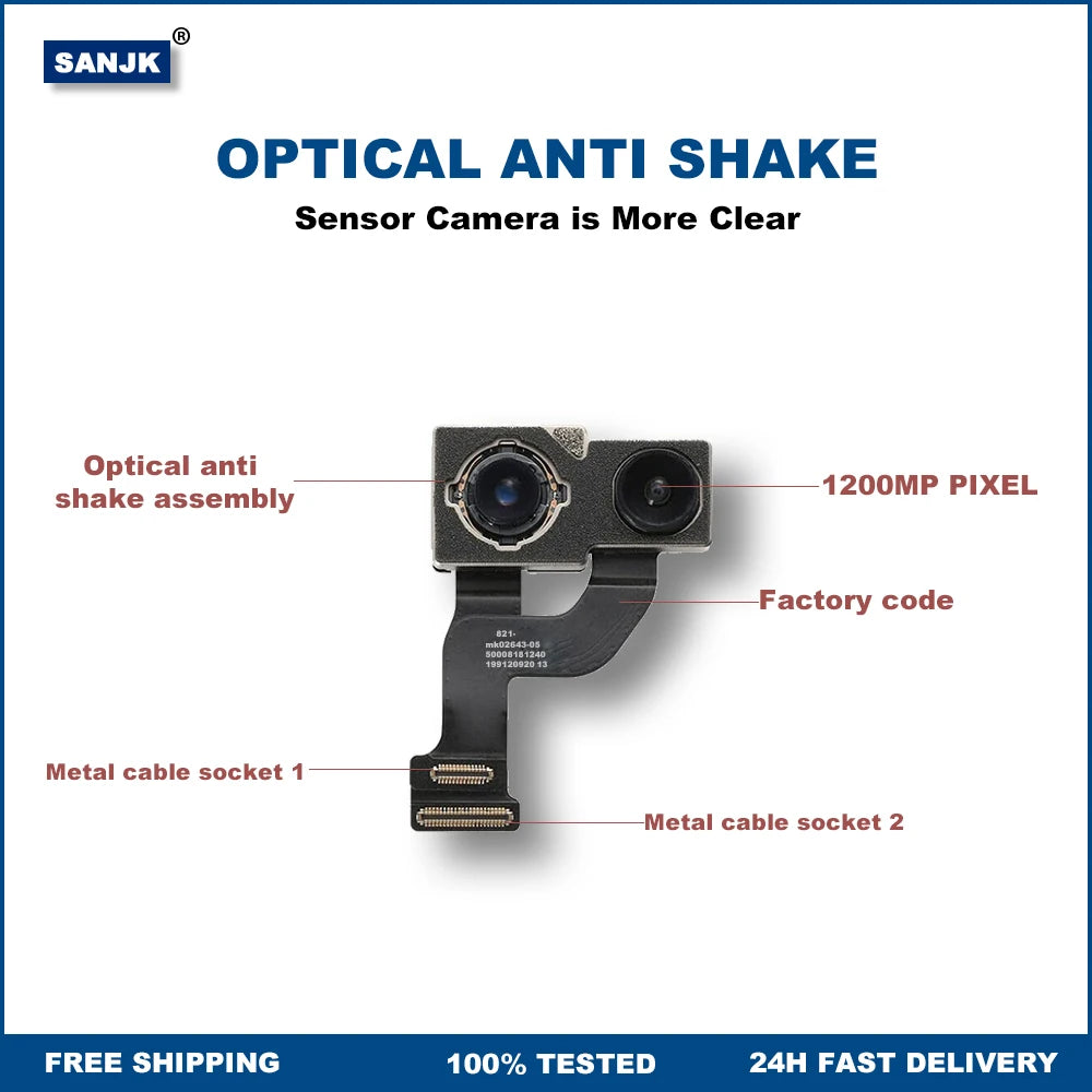 Rear Camera For iPhone 12 Back Camera Rear Main Lens Flex Cable Camera