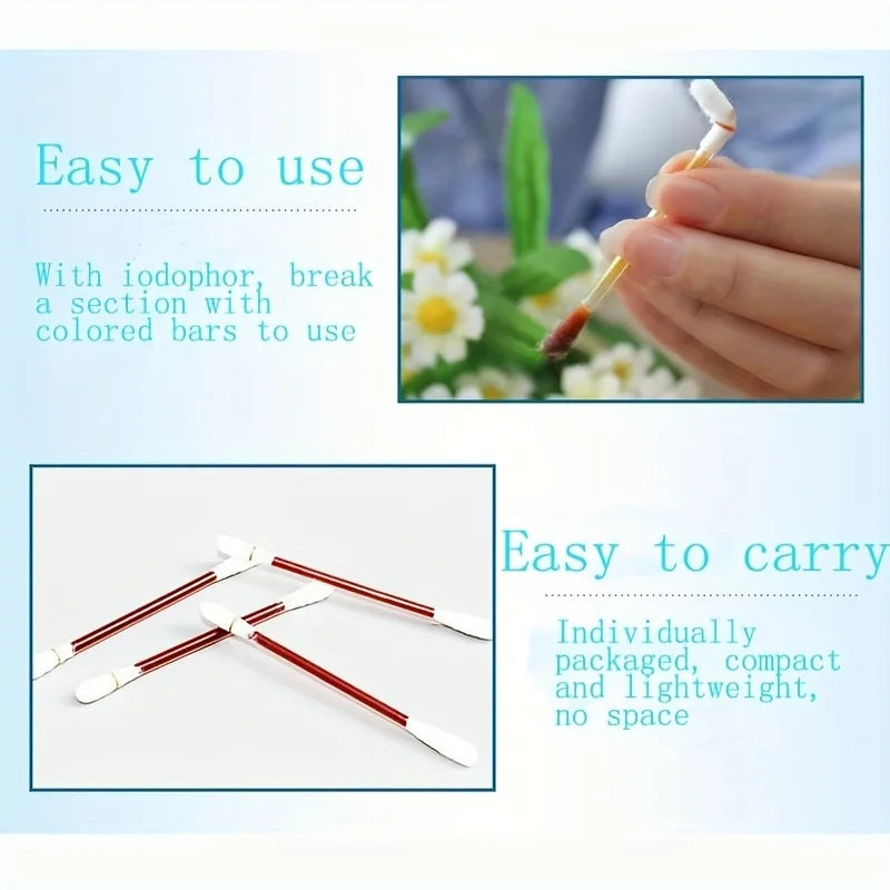 Iodine Swabs To Disinfect the Wound 50 Swabs/roll