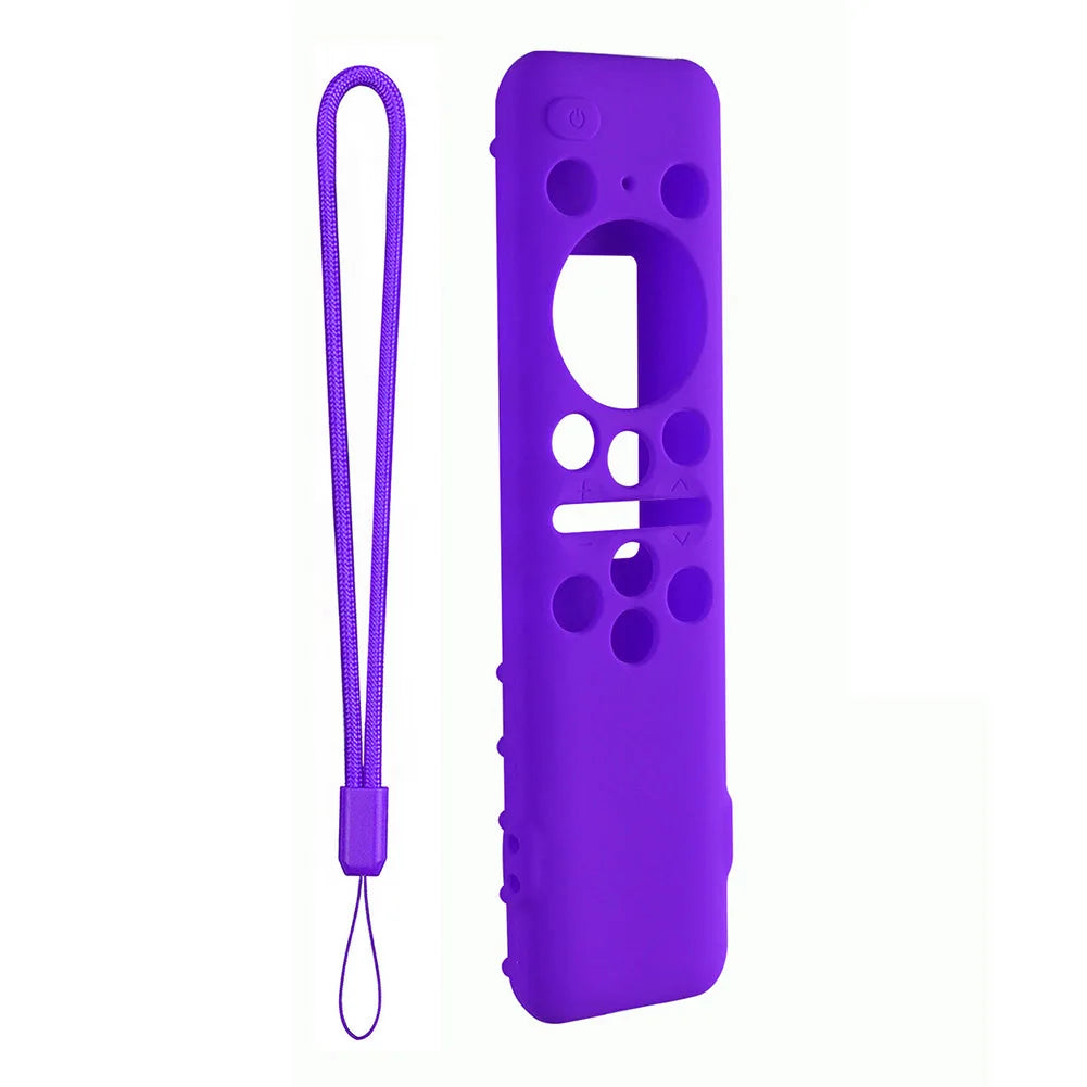 Protective Cover BN59-01432A 01432B Remote Control Covers Silicone with Lanyard Shockproof for Samsung 8K Neo QLED HDR Smart TV