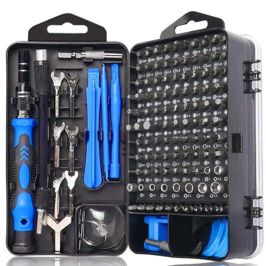 135 In 1 Screwdriver Set Torx Hex S2 Screwdriver Bits Tap Screw Driver Pocket Wrench Repair Phone Laptop Hand Tools Kit