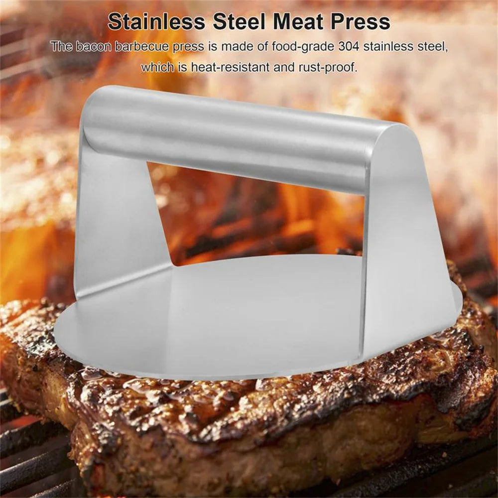 2024 Hamburger Press 304 Stainless Steel Non-Stick Meat Beef Grill Burger Press Patty Maker Hamburger Maker Kitchen Supplies