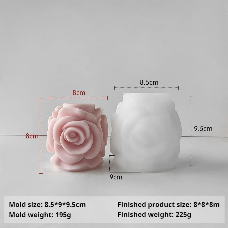Silicone 3D Candle Molds DIY Lotus Flower Handmade Gifts Candle Soap Making Tools De Silicona Para Velas форма для свечей