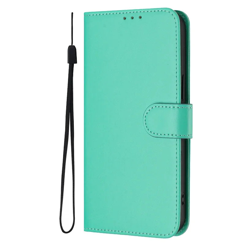 For Funda Tecno Camon 50 Pro 4G Case Candy Solid Color Flip Cover on for Tecno Camon 50 pro 4G CN5c Leather Phone Case Coque