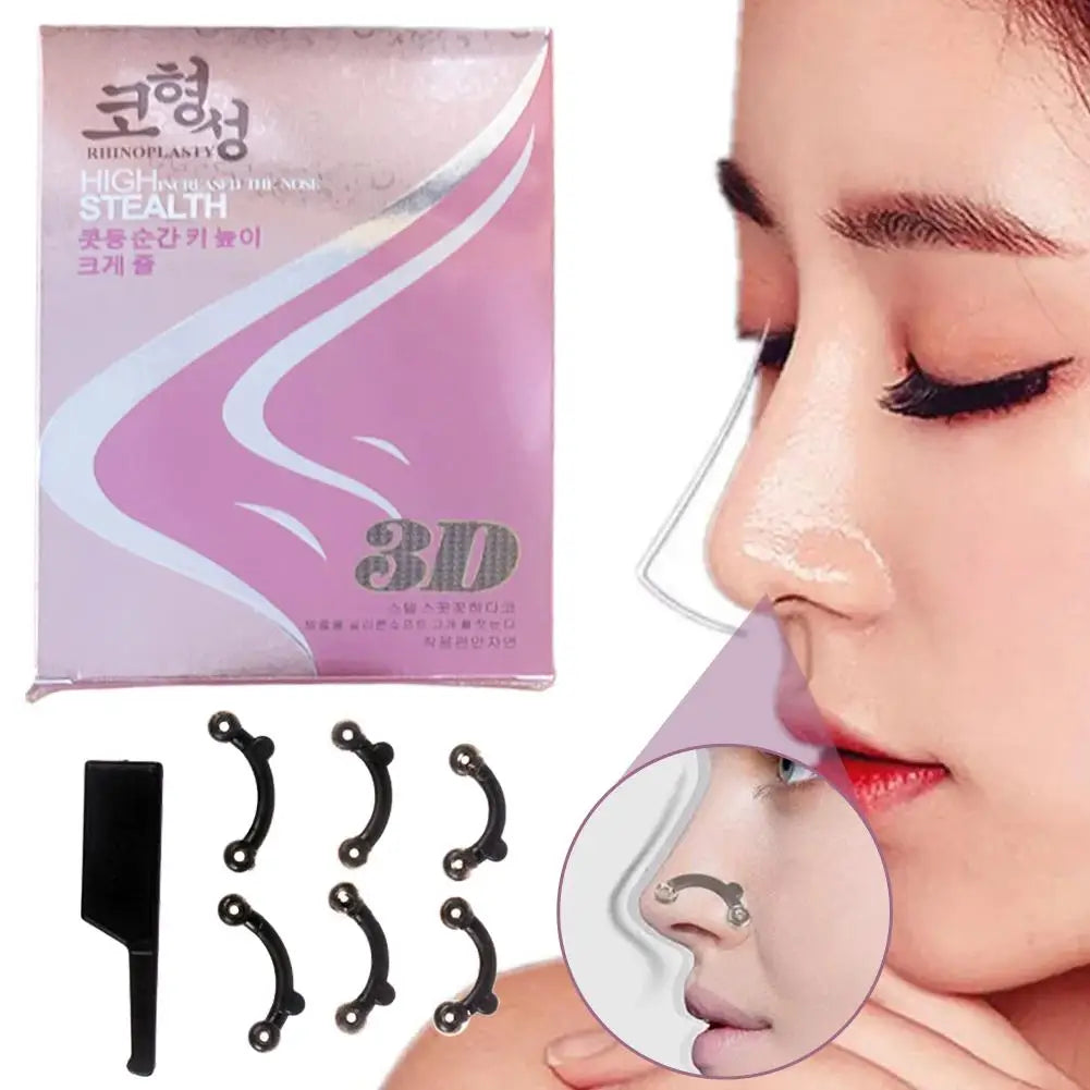 A set Beauty Nose Up Lifting Bridge Shaper Nose Clip Nose Bridge Straightening Nose Curler Massage Tool Nose Shaping Clip