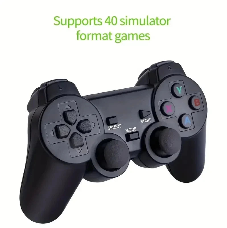 2025 New Video Game Sticks M8 Console 2.4G Dual Wireless Controller Game Stick 4K HDMI Output 15 Classic Emulators - 64G