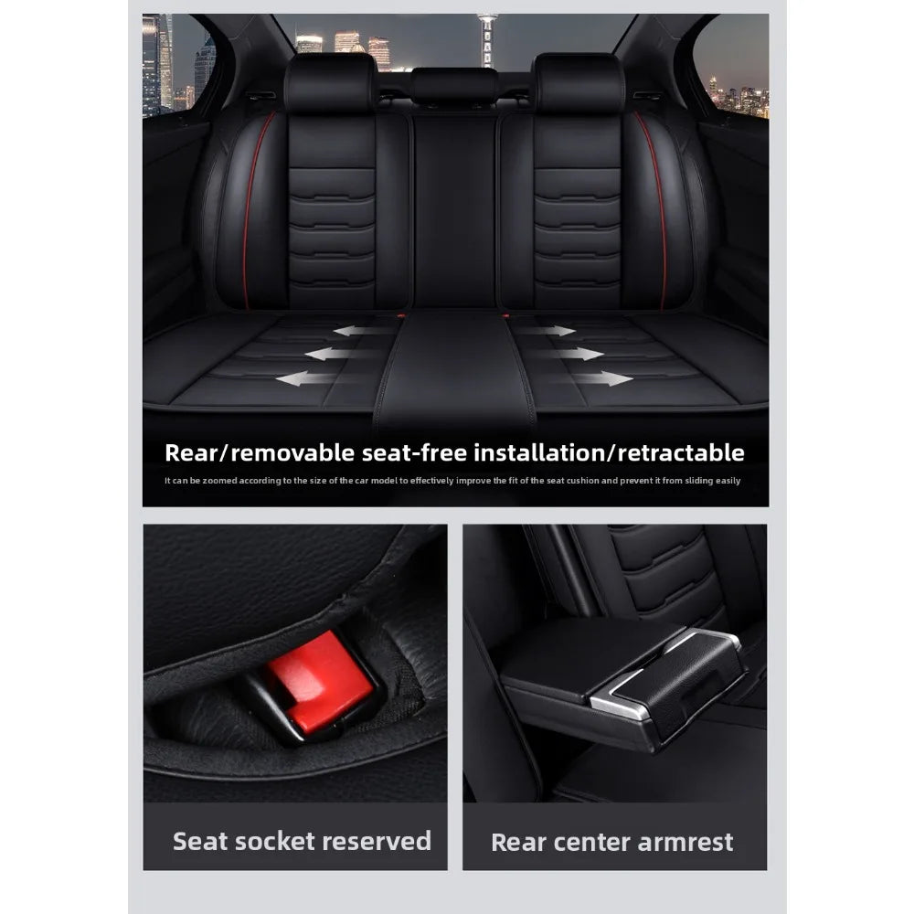 Universal Pu Leather Car Seat Covers for Mercedes GLA CLA CLS GLC GLE GLK GLS CLK SLC SL ML GL Car Accessories