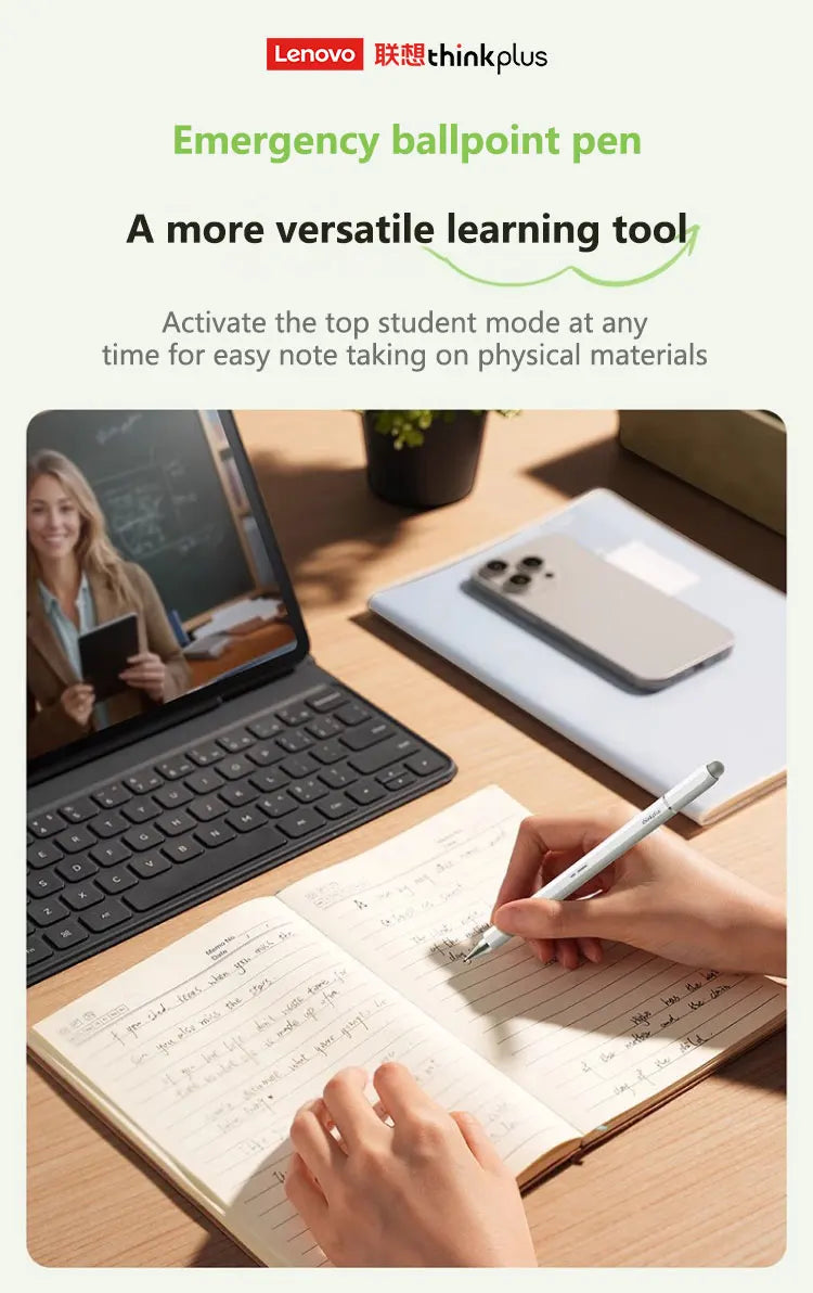 Lenovo universal three pen tips stylus For Android IOS Capacitive Screen For iPad Apple Pencil Huawei Xiaomi Samsung Tablet Pen