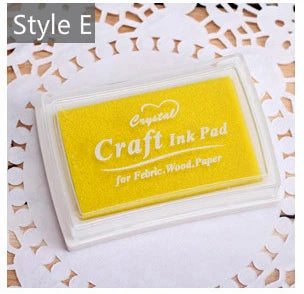 Mr Paper 15 Colors Inkpad Handmade DIY Craft Oil Based Ink Pad for Fabric Wood Paper Scrapbooking Ink pad Finger Painting