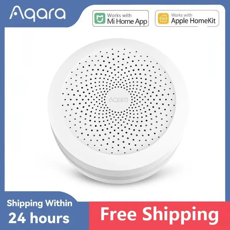 Aqara Hub M1S Gateway with RGB Led Night Light Zigbee 3.0 Siri Voice APP Smart Remote Control Work Mijia APP HomeKit