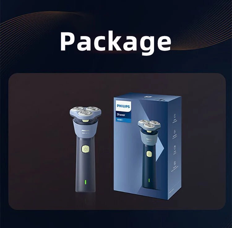 PHILIPS S1113 Electric Shaver USB Charge Stainless Steel PowerCut Blade Razor Triple Floating Head Men Fast Shave Beard Trimmer