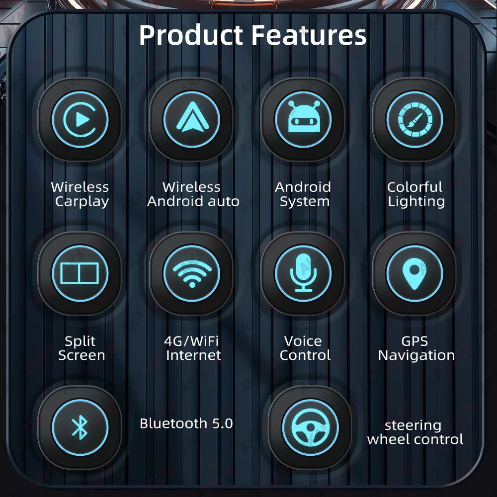 Wireless CarPlay for BMW ID6 ID7 ID8 ID9 OEM Wired to Wireless Android Auto AI Box Intelligent System Android 13 4+64GB 8+256GB