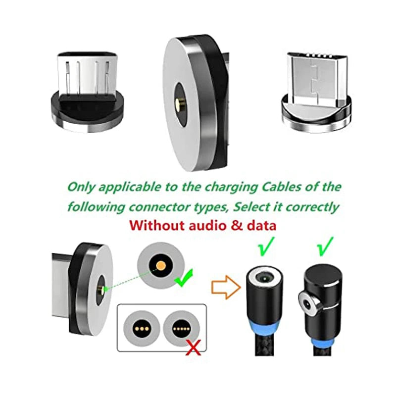 USLION 5PCS Type C Micro USB Magnetic Plugs For Mobile Phone Replacement Parts Durable Type C Converter Charging Cable Adapter