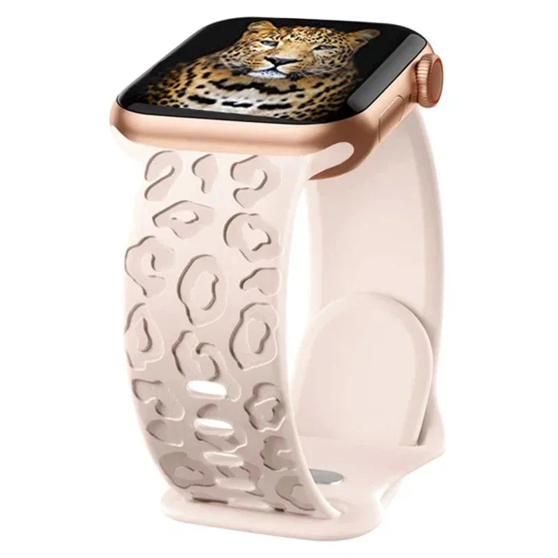 Engraved Silicone strap For Apple Watch Band 42mm 44mm 45mm 41mm 49mm 40mm bracelet correa iwatch Series 8 9 SE 7 6 5 4 3 Ultra