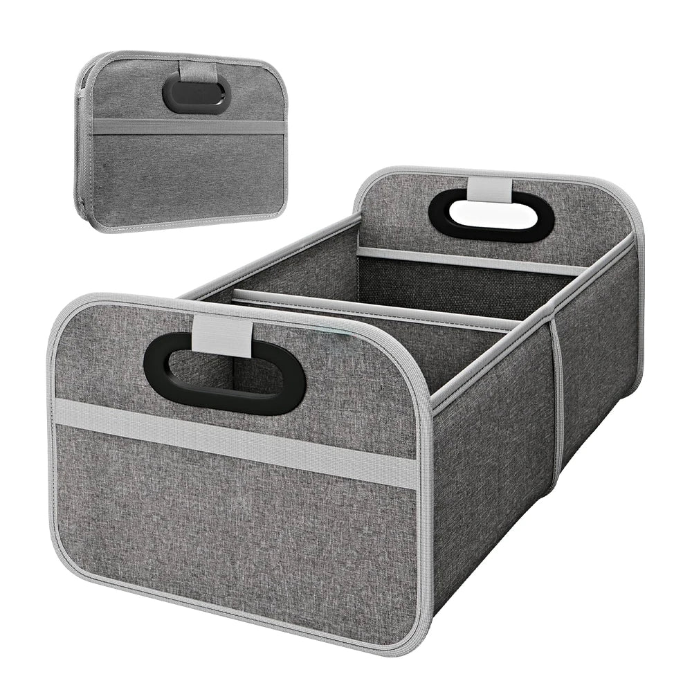 Trunk Organizer for suv, Foldable portable car storage box for camping outdoor storeroom,space saving multi functional