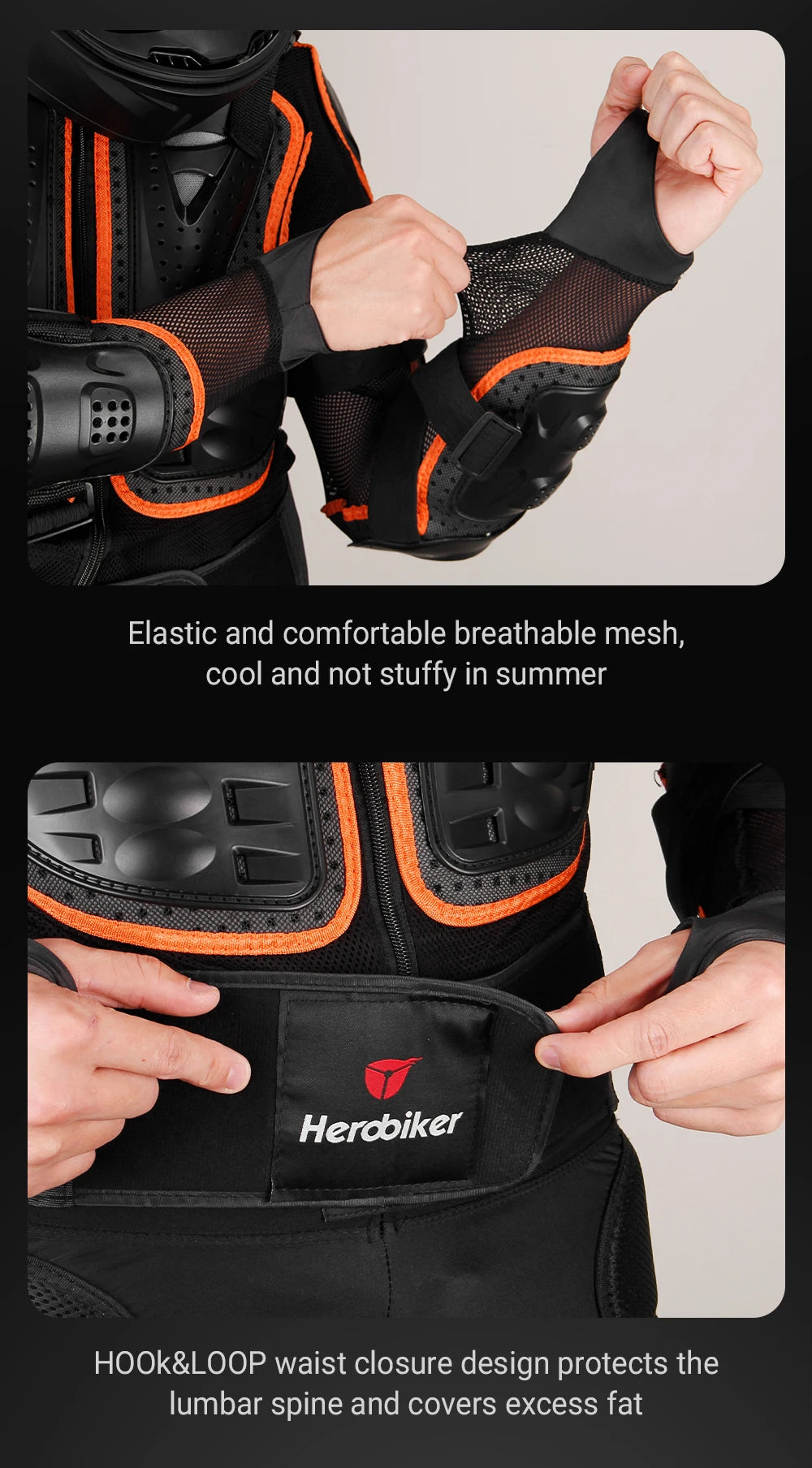New Motorcycle Jackets Men's Full Body Armor Protection Jackets Motocross Enduro Racing Moto Protective Equipment Clothes S-4XL