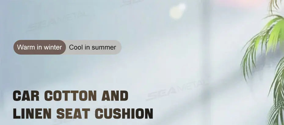 SEAMETAL Four Seasons Car Seat Cover Front Rear Car Seat Cushion Airbag Compatible Seat Protector Breathable Car Accessories
