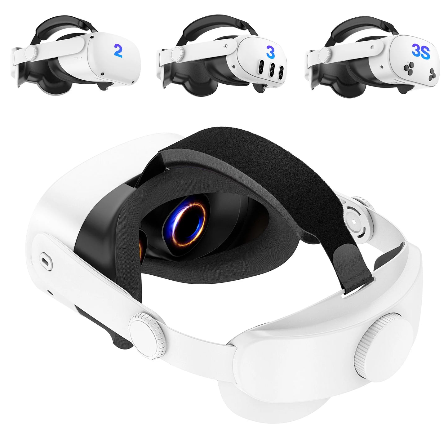 Headband compatible with Oculus Quest 2/Quest 3/3S, VR accessories, replaceable adjustable Elite Headband for enhanced comfort