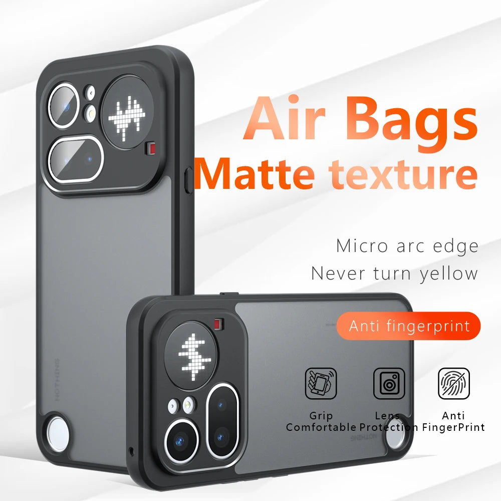For Nothing Phone4A  Airbag Super Protection Soft Clear Matte Back Cover For Nothing Phone4A Pro 5G Phone Case