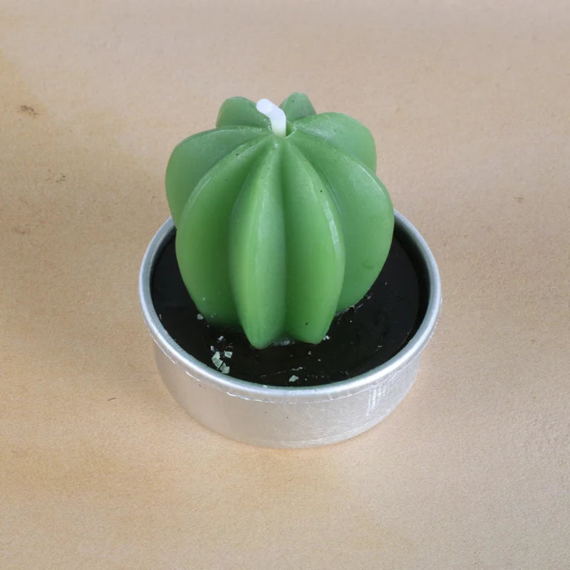 Creative Handmade Aromatherapy Candles Succulent Plants Rose Candles Cactus Home Decoration Ornaments Birthday Gift Lotus Candle