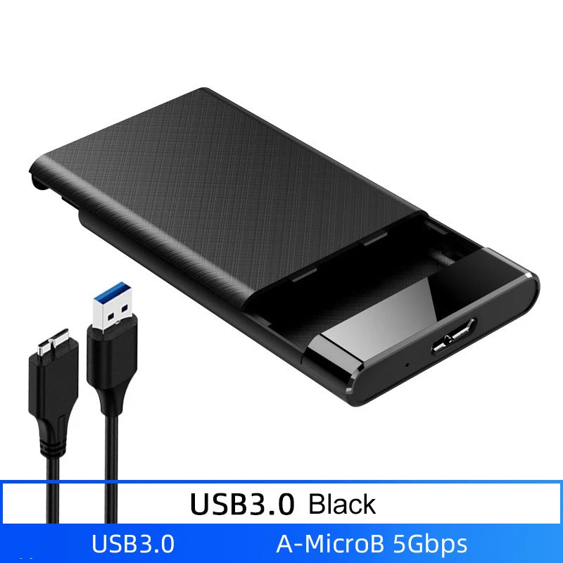 2.5 Inch External Hard Drive Enclosure USB 3.0 2.0 Hard Disk Case 6TB Supports 7mm 9.5mm SATA SSD HDD For Laptop PC Mobile