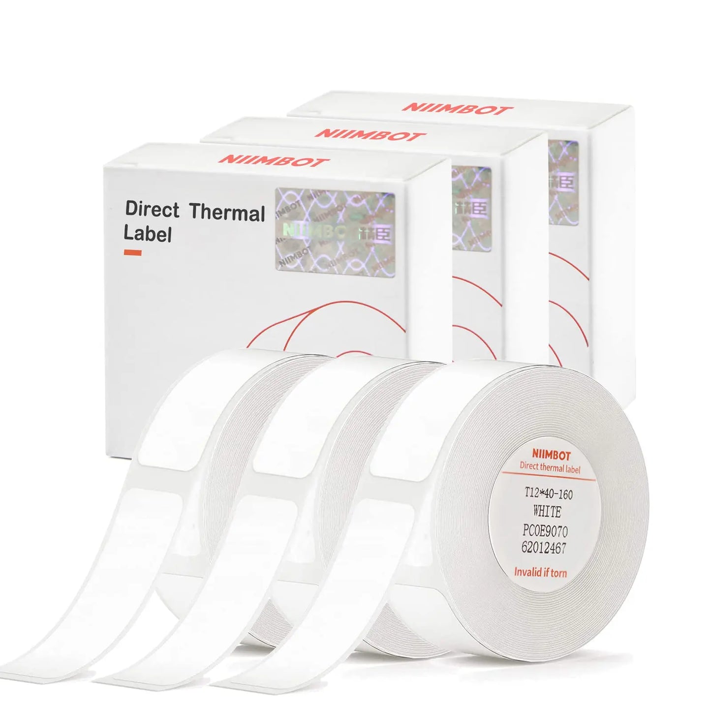 Niimbot D110 D11 Label printer paper Waterproof Anti-Oil Price Label Sticker Transparent Pure Color Label thermal Sticker Paper