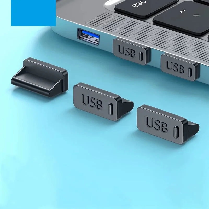 Dust Plug for USB -A Charger Port Cover Cap Female Jack Universal Silicone Dustproof USB-A Ports Protector PC Notebook Laptop