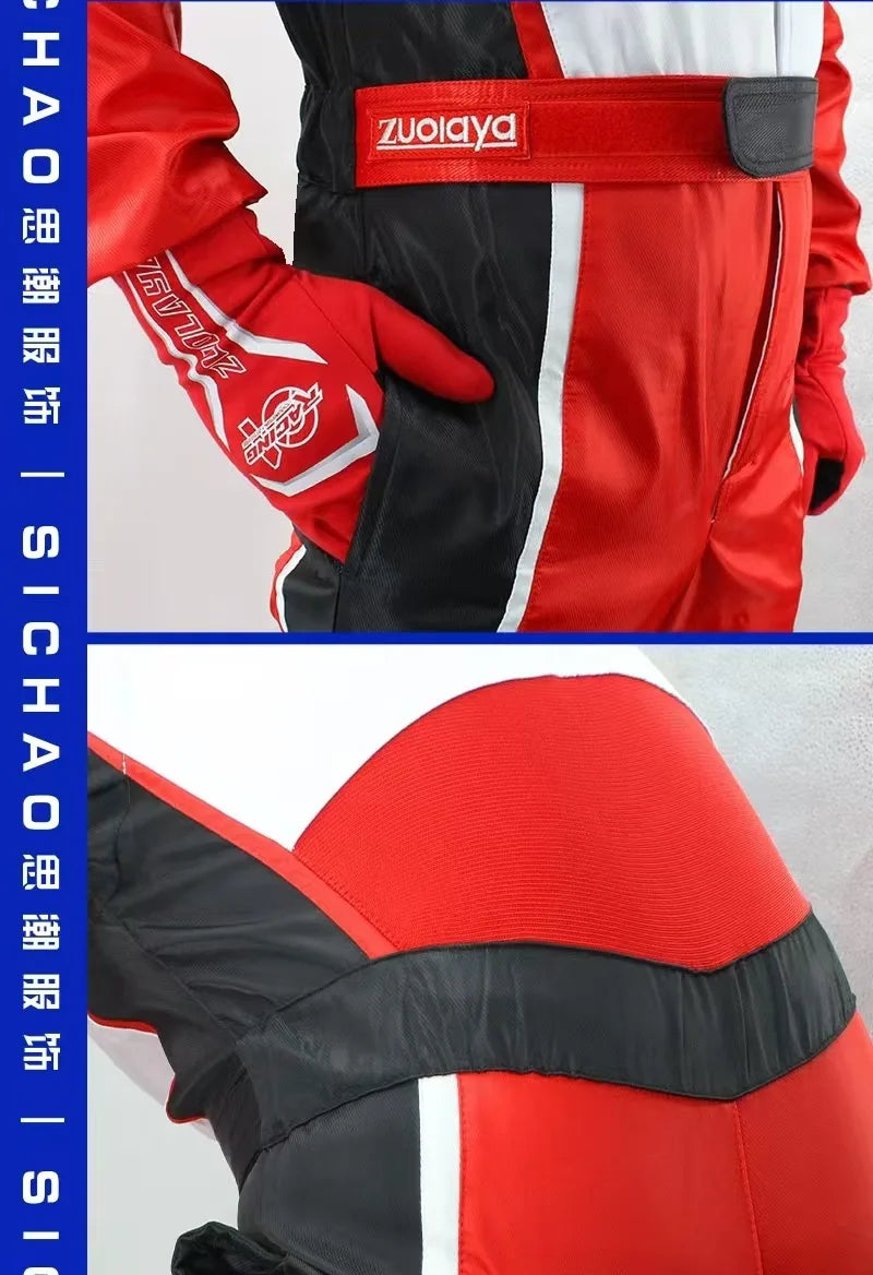 Men Women for Karting Suit Waterproof Car Motorcycle Motocross Racing Club Exercise Clothing Set Overalls