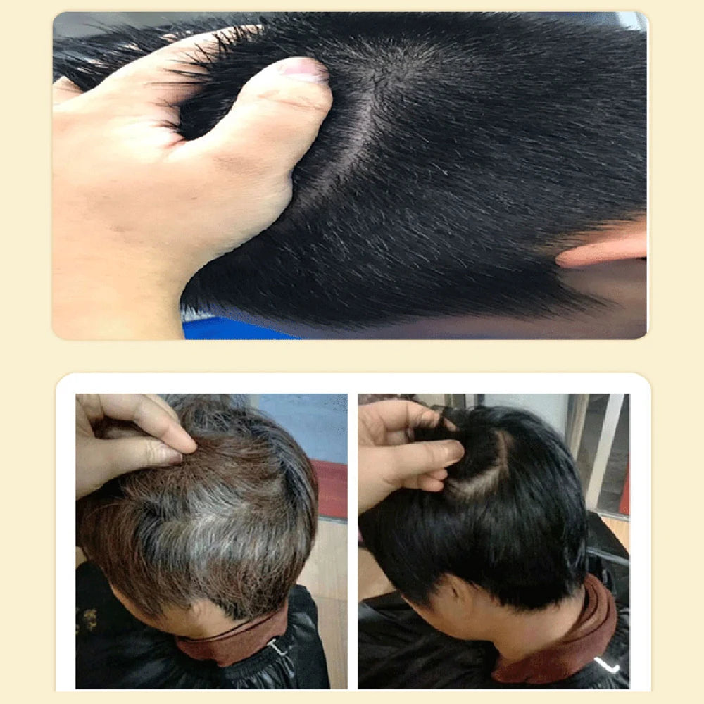 500ml 3 In 1 Hair Color Shampoo Black Hair Dye Covering White Hair Shampoo Black Plant Hair Dye Fast Hair Dye Cream Styling DIY