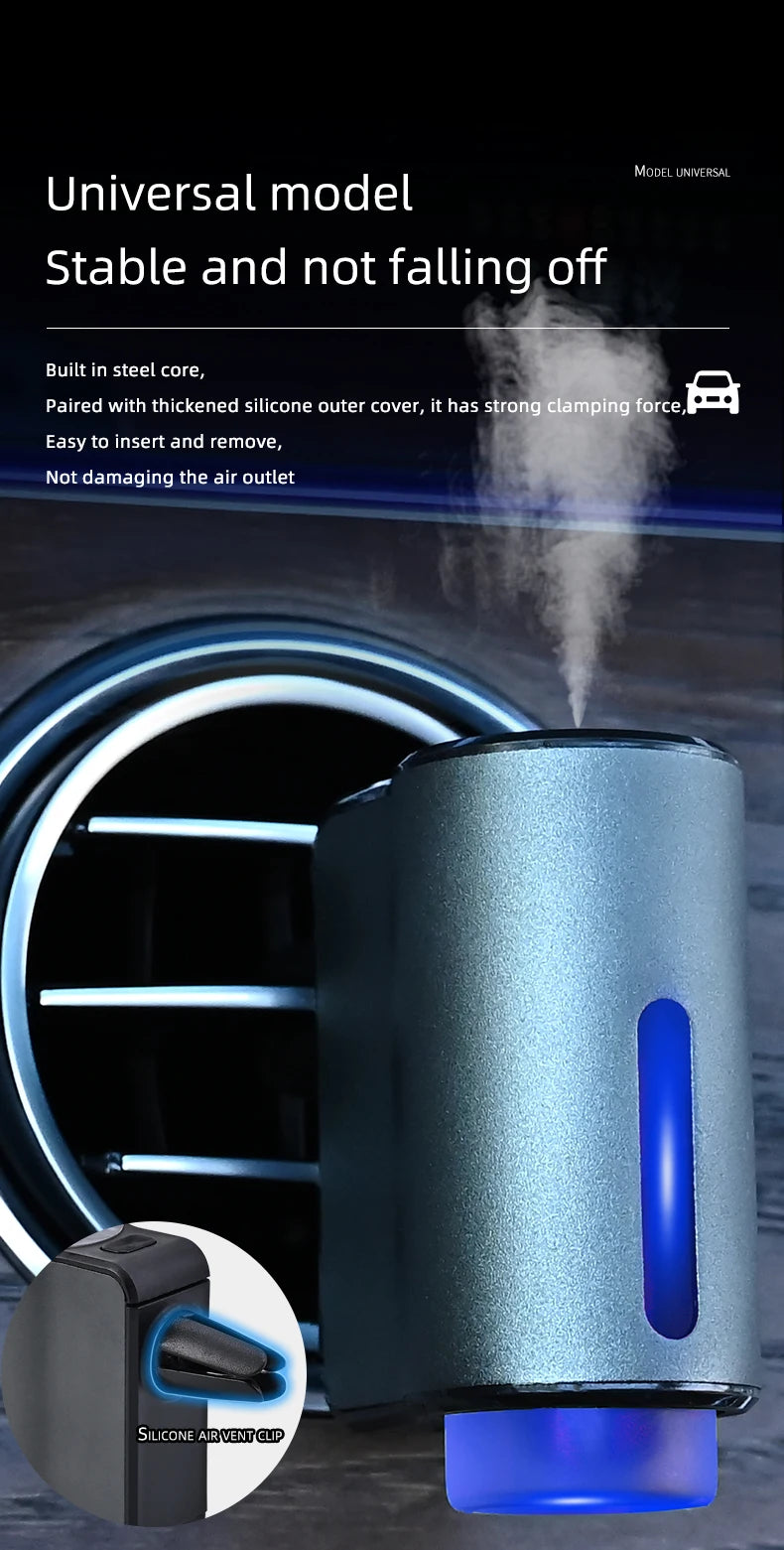 Smart Car Air Aromatherapy Diffuser Fragrance Car Air Fresheners With Three Adjustable Humidifier Essential Oil Diffuser
