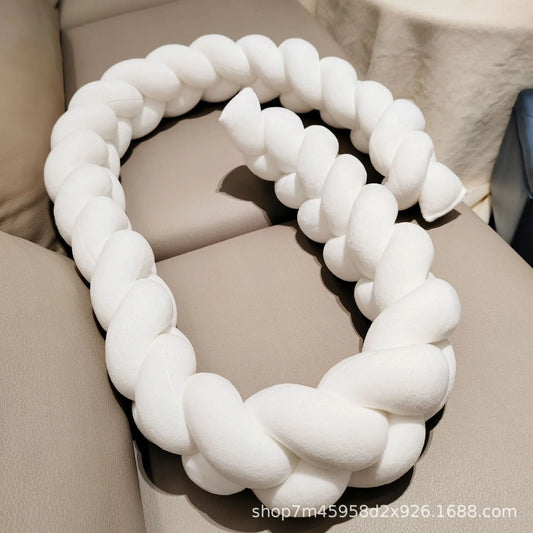 Anti-collision Bedding Rail Safety Cushion for Toddler 100CM Baby Bed Fence Hand-woven Knotted Three-strand Twist