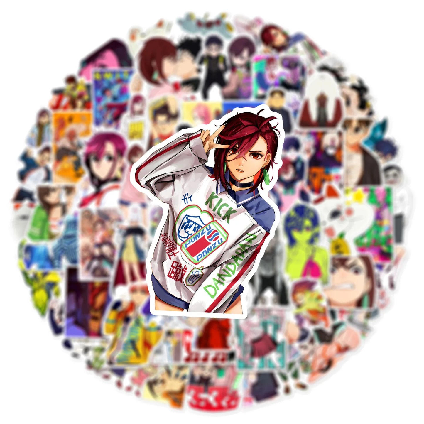60pcs DAN DA DAN Anime Ayase Momo Stickers Cool Classic Manga Sticker DIY Fridge Notebook Phone Funny Decals for Kids Toy