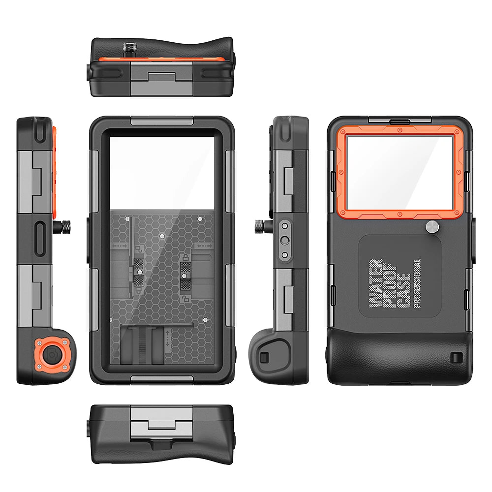 Shellbox Newly upgraded multicolor IP68 standard 15M/50ft diving/swimming photography professional diving waterproof Phone Case