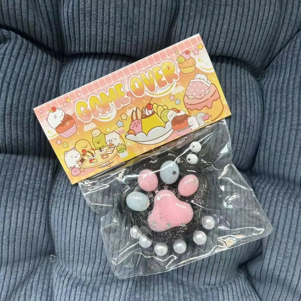 Squeeze Cat Paw Toys Pinching Cat Paw Decompressing Toy Soft Sticky Stress Relief Relax Toys
