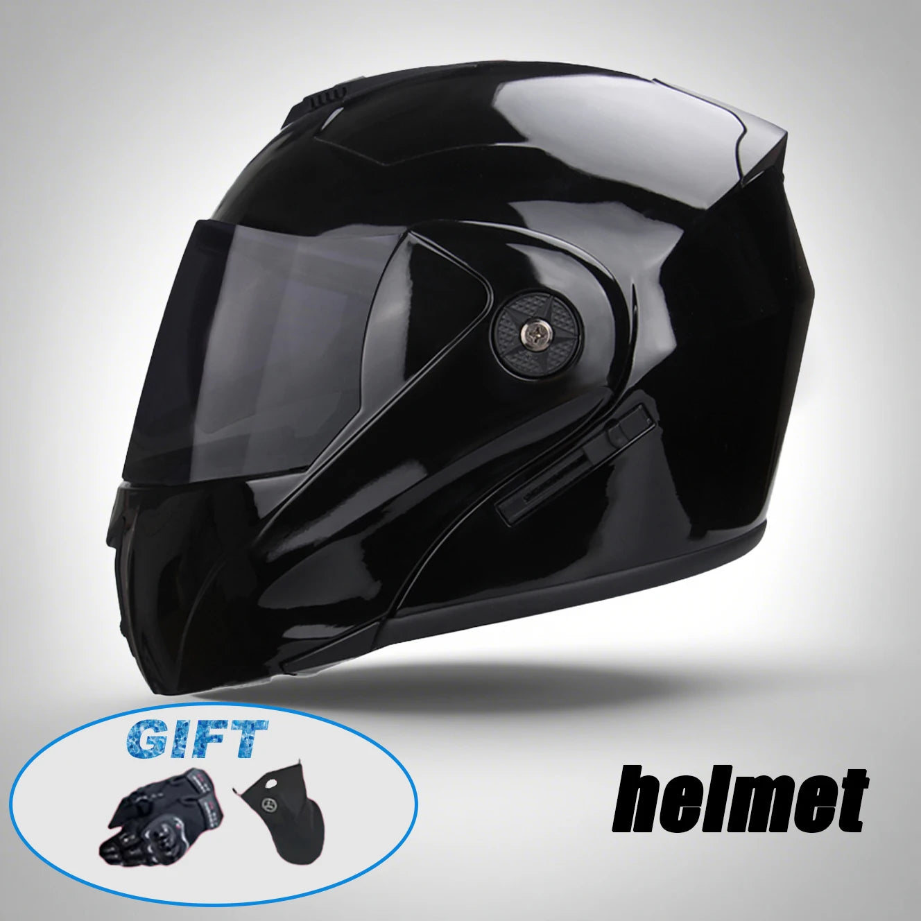 New Modular Motorcycle helmet full face racing with Double sun visor Women man flip up helmet Double lens DOT